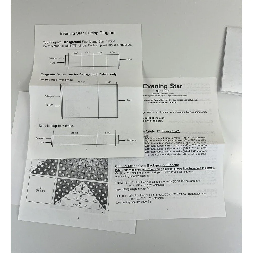 Evening Star Quilt Pattern 80